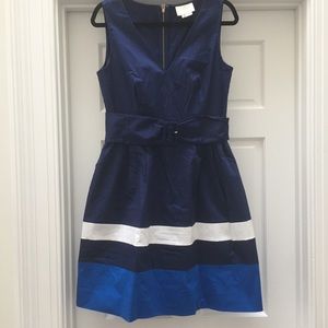 Kate Spade Belted Blue Medley Dress